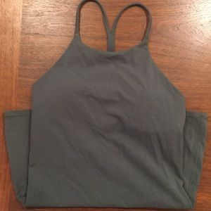 Lululemon olive green high neck top